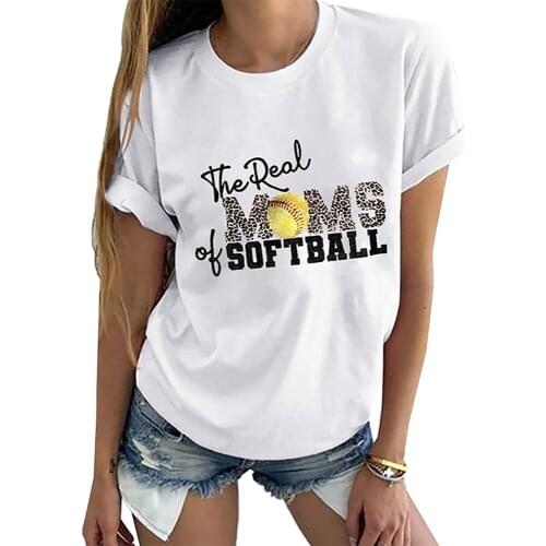 New Design Good Quality Factory Price Fashion Hot Selling Womens Letter Print Short Sleeve Loose Pullover T-Shirt