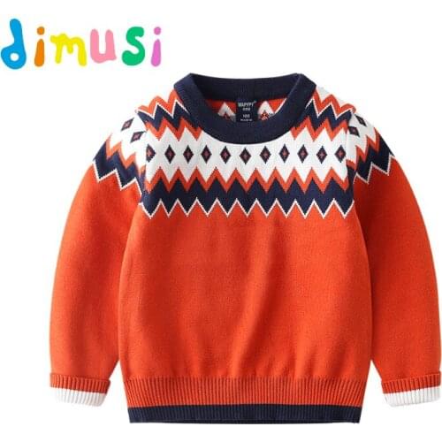 DIMUSI Autumn sweater 100% Cotton boys sweatshirt long sleeves t shirt kids Sweater animal shirt babys clothes BC226