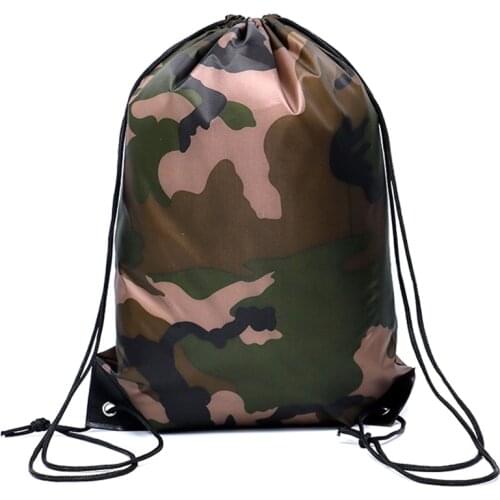 New Unisex Small Backpack Drawstring Bag Mens Fashion Storage Bag Travel Sport Outdoor Bag Lightweight Backpack Women