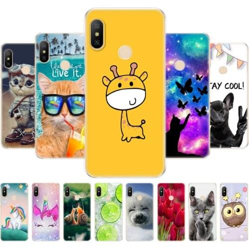 Silicon case For xiaomi MI A2 LITE Case Full Protection Soft tpu Back Cover Phone Cases For Xiomi MI A2 LITE bumper Coque
