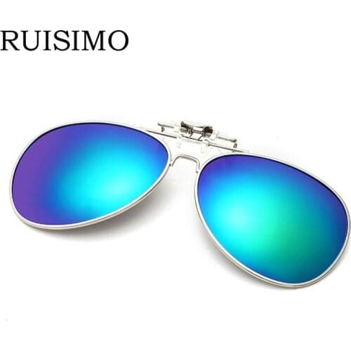 Polarized Clip on Sunglasses clip on glasses oversize Polaroid Lens Men Women mirror clip Sun Glasses Night Vision Driving