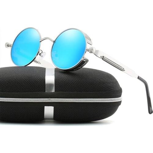 Steampunk Round Customize Prescription Sunglasses Polarized Sun Glasses Man Women Progressive Hyperopia Myopia Optical Glasses