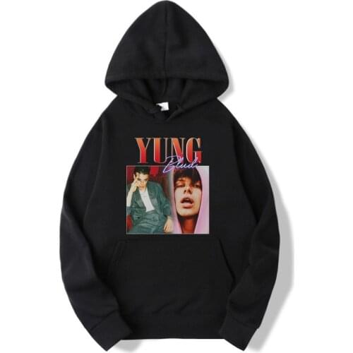 Autumn And Winter Fleece Hooded Sweatshirt Men Clothing Yungblud Vintage Unisex Graphic Hoodies Fashion Streetwear Tracksuit Men