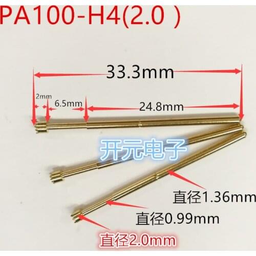 Test Pin Pa100-h4 Probe 1.36mm Nine Jaw Plum Head Huarong P100-h6 Thimble 3.0 Plum Head