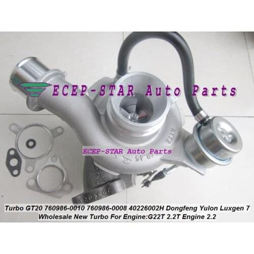 Turbo GT20 760986 0010 760986-0010 40226002H 760986-0008 turbine Turbocharger For Dongfeng Yulon Luxgen 7 Engine G22T 2.2T 2.2L