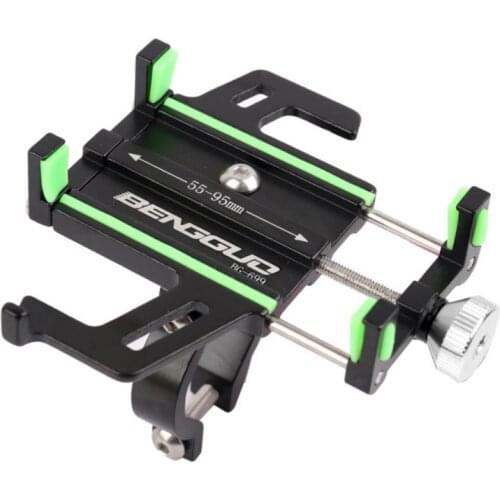 Bike Phone Holder Bicycle Motorcycle Phone Mount Aluminum Alloy Adjustable Bicycle Phone Seat Anti-shake MTB Cell Phone Stand