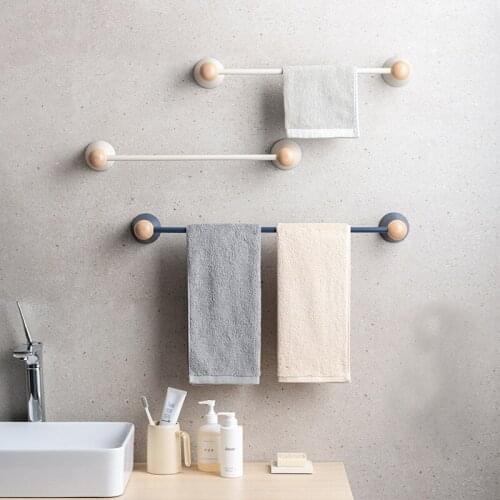Bathroom Towel Bar Bath Accessories Plastic Shower Towel Rack for Bathroom Towel Holder Wall Mounted