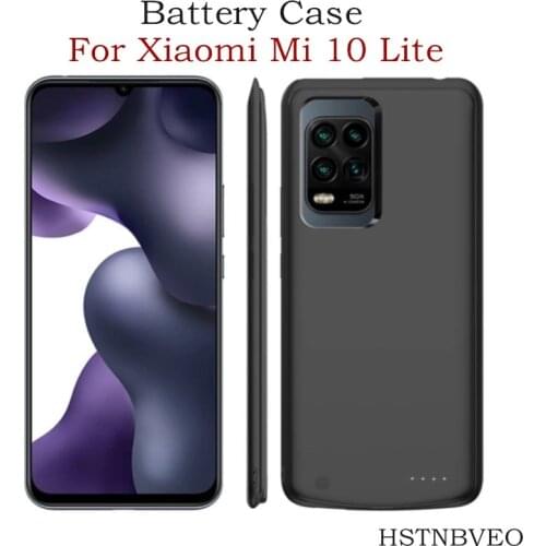 6000mAh External Battery Charger Cases For Xiaomi Mi 10 Lite Backup Power Bank Charging Cover for Xiaomi Mi 10 Lite Battery Case