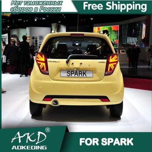 For Car Chevrolet Spark 2012-2017 Tail Lamp Led Fog Lights DRL Day Running Light Tuning Car Accessories Spark Tail Lights