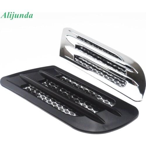 1 Double Side Mesh Cover Universal Shark Gills Auto Sticker Hood Bonnet Car Fake Air Output Decoration Dimensions
