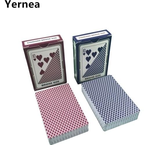 10pcs Baccarat Texas Hold'em Playing Cards Plastic Waterproof Frosting Poker Card Board Bridge Poker Card Game Set entertainment