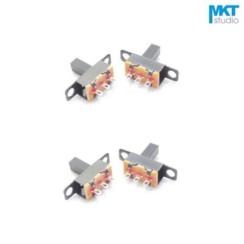 1000Pcs Black 3 Straight Pins 2 Positions Single Pole Double Throw SPDT 1P2T Miniature Slide Toggle Switch