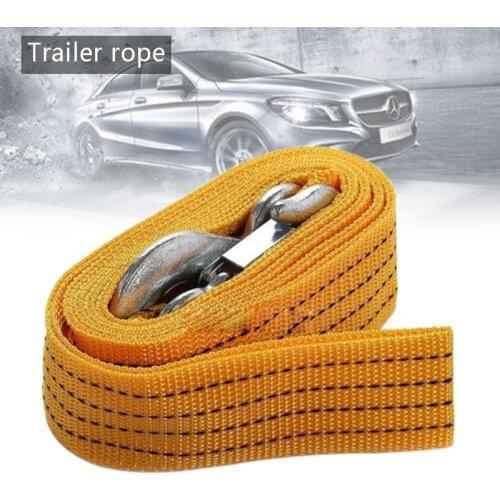 3M Heavy Duty 5Ton Car Tow Cable Towing Pull Rope Strap Hooks Van Road Recovery For Audi/Benz/Buick/Skoda/Mazda/Ford/Toyota/BMW