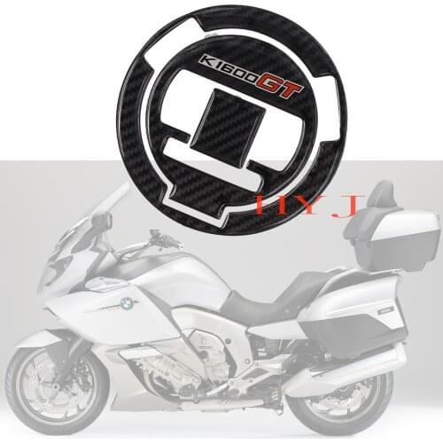 3D Carbon-look Motorcycle Gas Oil Fuel Cap Cover Decal Carbon Fiber Sticker Protect For BMW K1600GT K1600 GT