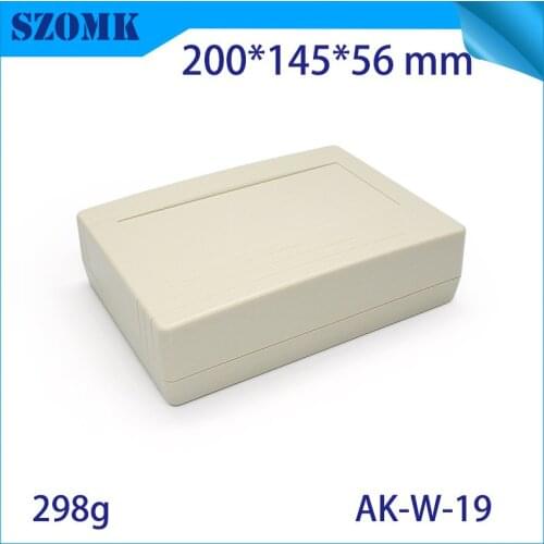 4 pcs)szomk electronics enclosure white equipment box 200*145*56mm electronics wall mount plastic enclosure plastic box