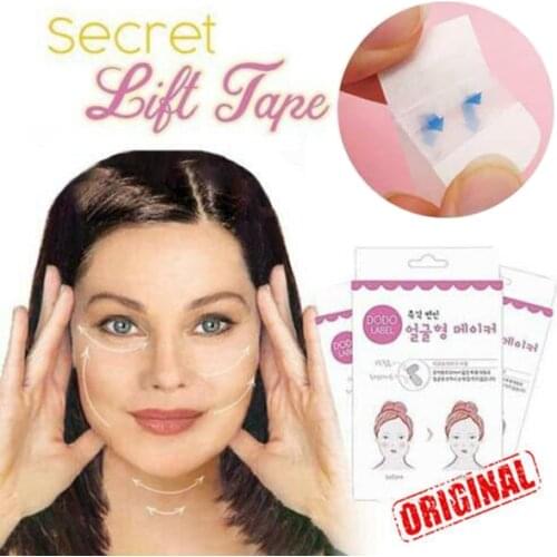 40Pcs/Box Secret Lift Tape Effective Face Sticker Thin Invisible Chin Patch @ME88