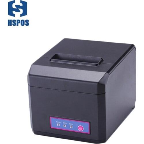 80mm wifi Thermal pos receipt printer support 58mm ticket printer with cutter and buzzer function QR code printing machine