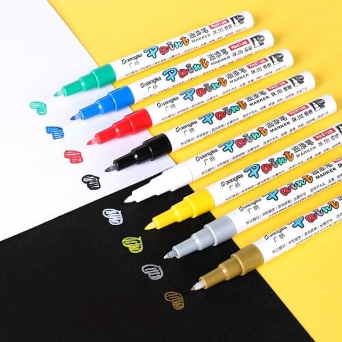 Acrylic paint brush pen DIY photo graffiti stationery kırtasiye colores drawing painting supplies back to school watercolor art
