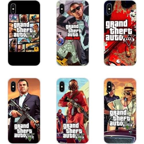Accessories Phone Shell Covers For Xiaomi Mi4 Mi5 Mi5S Mi6 Mi A1 A2 A3 5X 6X 8 CC 9 T Lite SE Pro GTA 5 Game