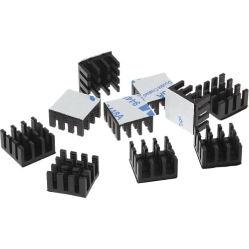 10pcs Computer Cooler Radiator Aluminum Heatsink Heat sink for Electronic Chip Heat dissipation Cooling Pads 14*14*8mm-U1JA