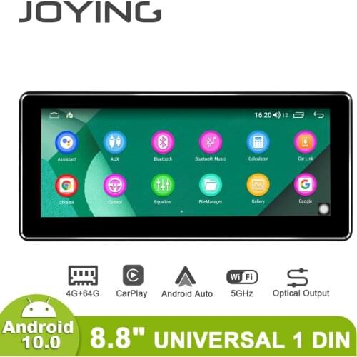 8.8 inch IPS Screen Android 10.0 single din car radio player Octa Core 4GB Ram+64GB Rom built in 4G&DSP module GPS stereo audio