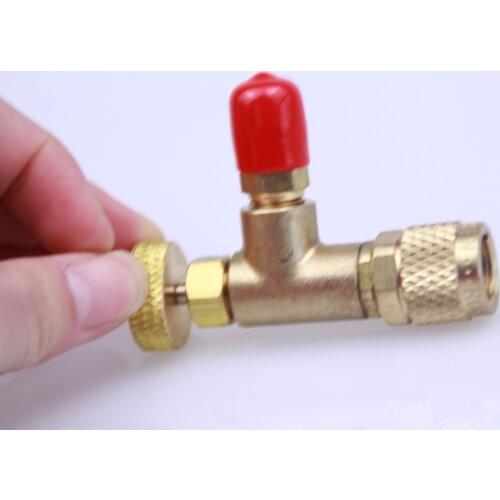Free shipping HS-1221 R410A Refrigeration Charging Adapter refrigerant retention control valve Air conditioning charging valve