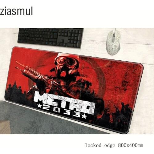 Metro 2033 padmouse 800x400x3mm gaming mousepad game Personality mouse pad gamer computer desk Boy Gift mat notbook mousemat pc