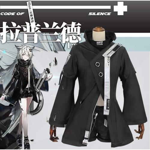 Anime Game Arknights Lappland RHODES ISLAND Battle Suit PU Leather Women Full Set Cosplay Costume Halloween FreeShipping 2021New
