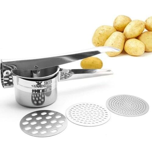 New Three-in-one Stainless Steel Potato Press Manual Juicer Creative Kitchen Gadget Kitchen Gadgets Accessories Cooking Tools