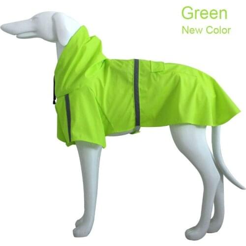 Golden Retriever Raincoat Green Blue Dog Raincoat Pet Dog Cloak Rain Coat Hoodie For Small Medium Large Dog Clothes PU