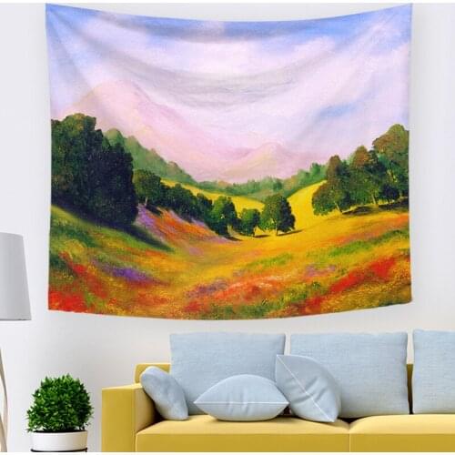 Hanging cloth decorative cloth ink landscape printing tapestry