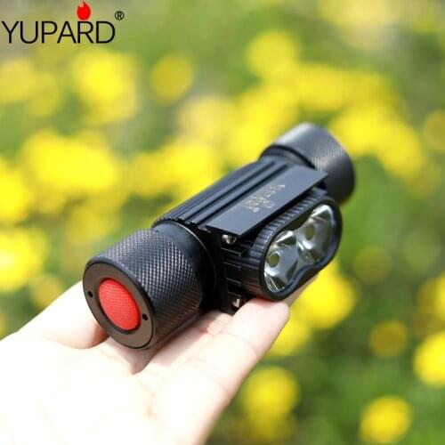 Portable mini 2*XM-T6 LED Headlamp USB Rechargeable Camping Headlamp Torch Fishing headlight Waterproof Work Lamp