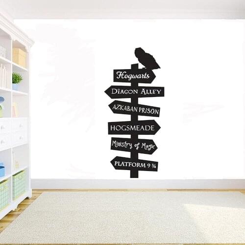 PVC Road Sign vinyl Wall Decal Art Deco Mural Home Decor Room DIY Sticker Nursery Kids Room Decoration Decals Y106