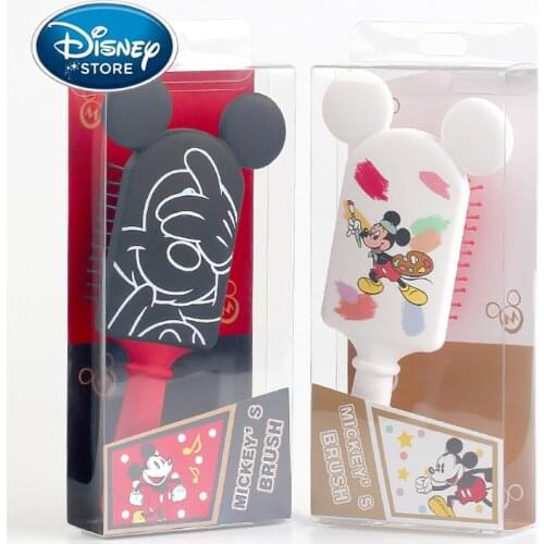 Disney 3D Mickey Mouse Hair Brush Scalp Massage Comb Hairbrush Cartoon Mermaid Women Hair Brush For Girl Beauty Styling Tools