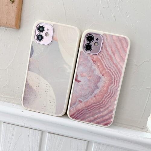 Luxury soft Case For iPhone 11 12 Pro Max mini 7 8 Plus XR X XS MAX SE silicone phone Cover 3d Relief marble Art fundas capa
