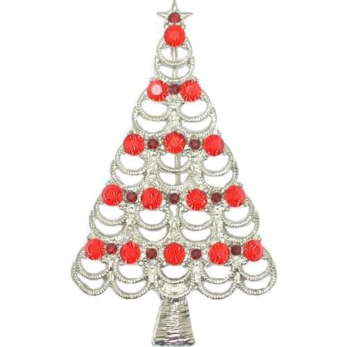 Christmas Tree Brooches Fashion Jewelry Hat Scarf Pins Brooch Pins Accessories Christmas Party prom Gift