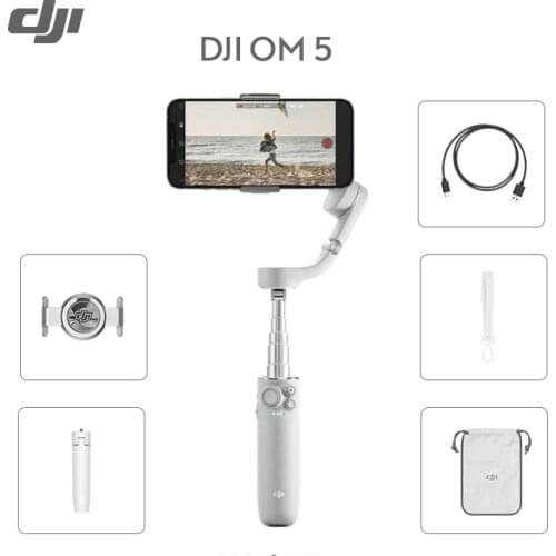 DJI Osmo Mobile4 Original OM4 Selfie Stick Bluetooth Stabilizer Phone Tripod Gimbal Cameras Quick Roll Intelligent Shooting Mode