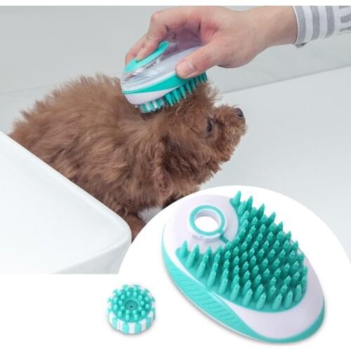 Pet Dog Massage Bath Brush Comb Pet Shower Multifunctional Shampoo Rubber Brush Hair Fur Grooming Cleaning Tool Cat Dog Supplies