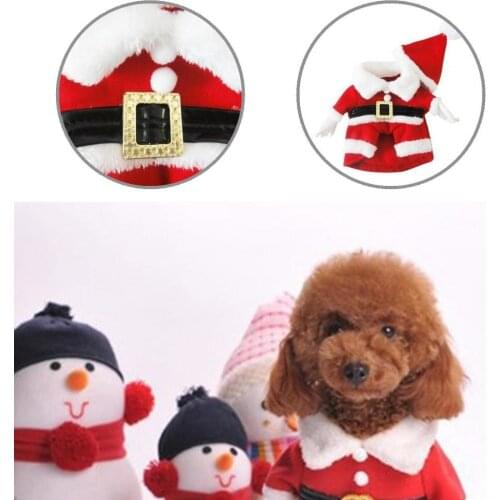 Super Soft Practical Small Cats Dogs Xmas New Year Clothes for Home