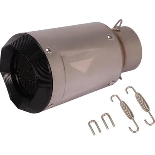 Titanium Alloy 60.5 mm Motorcycle Exhaust Tail Pipe 195 mm Rear Escape No DB Killer for S1000RR YZF-R6 CBR1000RR Panigale 959