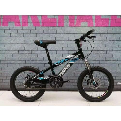 High qualitybicycle new style black color bike double disc brake 18 inches single speed steel mountain bike for kid