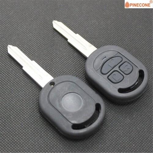 PINECONE Key Case for Buick Excelle Hrv 2003 2004 2005 2006 2007 Car Key 3 Button Uncut Blank Blade Replace Remote Key Fob Shell