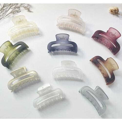 2021 New Claw Clip for Women Tough Colorful Acrylic Hair Claw Hair Clamps Crab for Hair Accessories Make UP Tool Headwear