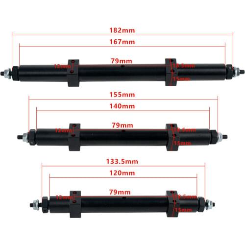 1/14 Tamiya Trailer Parts Powerless Bridge120mm 140mm TAMIYA Trailer Dump Truck Axle Rear DIY Model Car