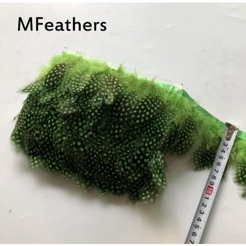 10 Yard/Lot Apple Green Dyed Chicken Feathers Fringe Feather Trim For Dresses Clothing Sewing Accessory Decoration Crafts Plumes