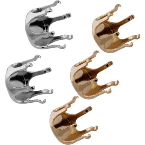 100pcs/Lot Copper Gold/Silver Color Metal Blank Claw Prong Setting Cameo Cabochon Rhinestone Base DIY Findings Compents F5298