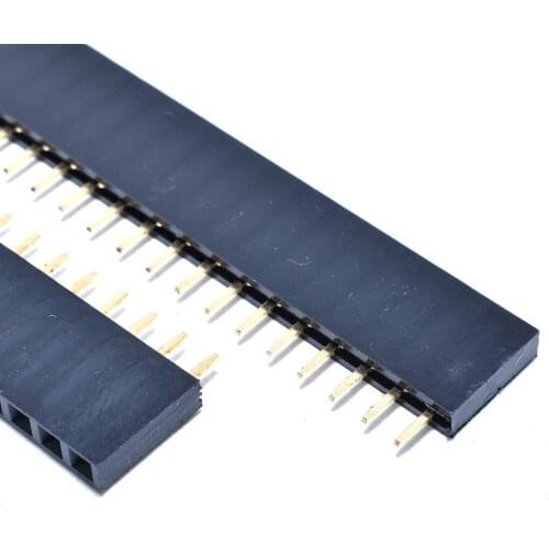 2.54mm Pitch 1X40 Pin Stright Female Single Row Pin Header Strip PCB Connector