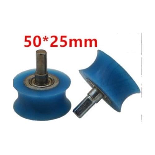 4pcs/lot 50x25mm Woodworking machine accessories Bearing feed wheel inner circular arc wheel