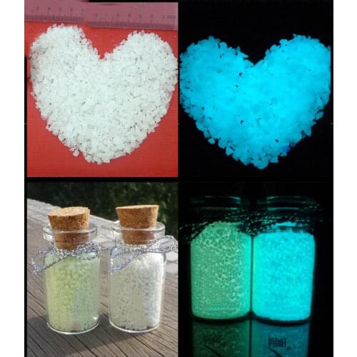 500g/lot Luminous Stone Sand Noctilucent Glow Sand Fairy tiny rock Dust Glow at Night for Glass vial bottle nail glitter