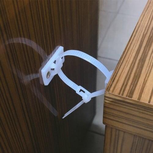 6set Adjustable Furniture Anti-tip Straps Wardrobe Closet cabinet Prevent dumping Fall Fixing Restrictor baby safety protection